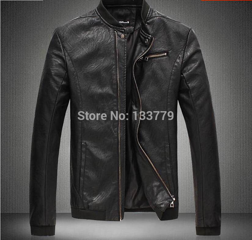  ο  & S           ÷  Ʈ   Ʈ 5XL 3XL/Spring New Men&s sheep leather slim motorcycle leather jackets men b
